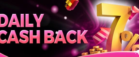 VIP Weekly Cashback Special promotion banner